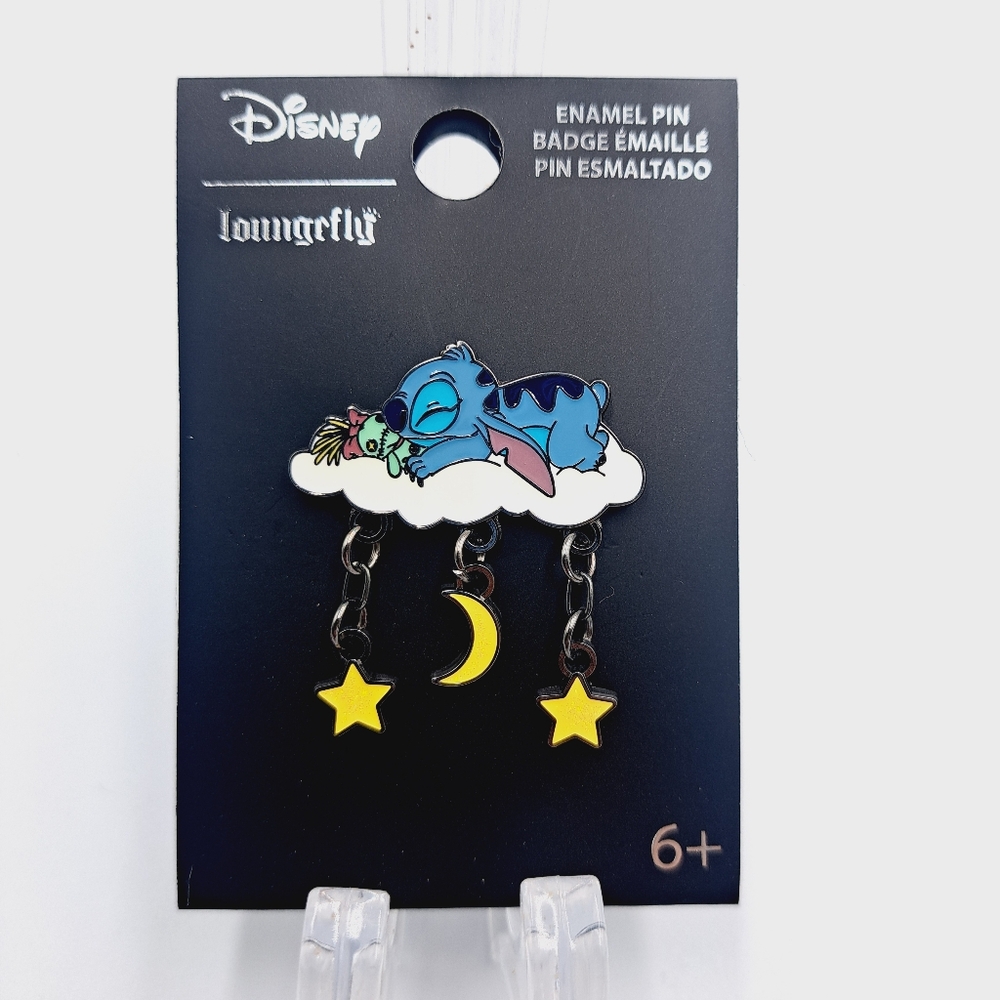 Lilo & Stitch with Scrump Cloud Nap Pin Loungefly Disney